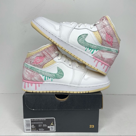Jordan Shoes - Nike Air Jordan 1 Retro Mid SE “Ice Cream” NEW